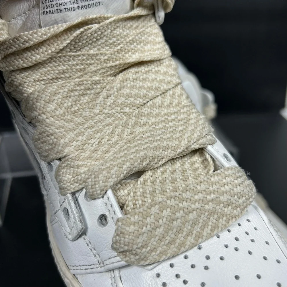 Off-White Size 35 US 5 Off Court 3.0 Leather Sneakers White High Top Shoe Womens